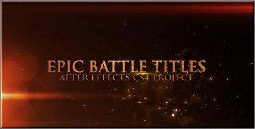 Epic Battle Titles - Project for After Effects (Videohive)