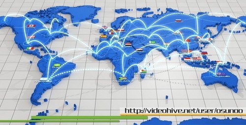World Network Connection - Project for After Effects (Videohive)