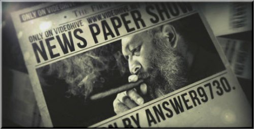 After Effects Project Videohive -  News Paper Show