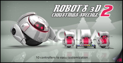 After Effects Project -  Robots 3D Christmas Special II