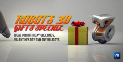 After Effects Project - Robots 3D gifts special
