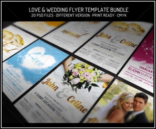 Bundle III. - Love & Wedding - Flyer Template
