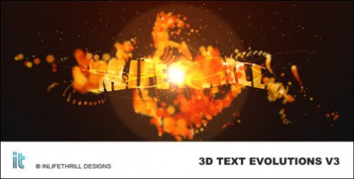 After Effects Project - 3D-TextEvolutions V3 - Fire