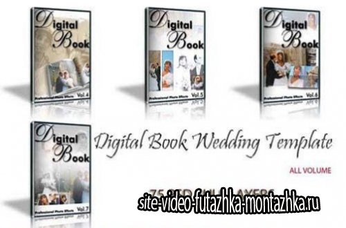 Digital Book Wedding Template vol 1-7