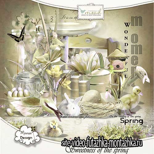 Весенний мини скрап-комплект - Сладость весны