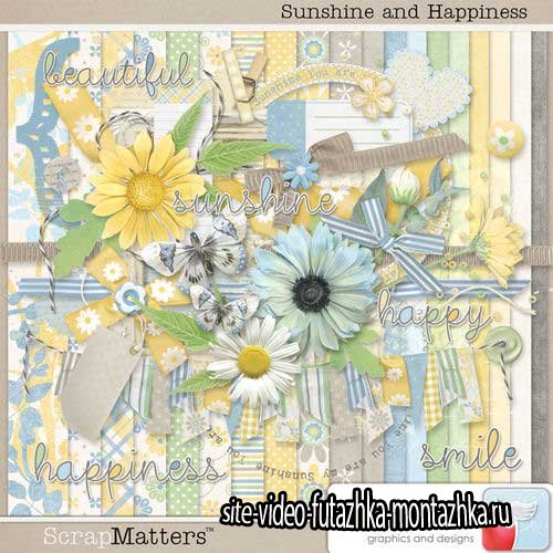 Нежный цветочный скрап-комплект - Солнышко и счастье