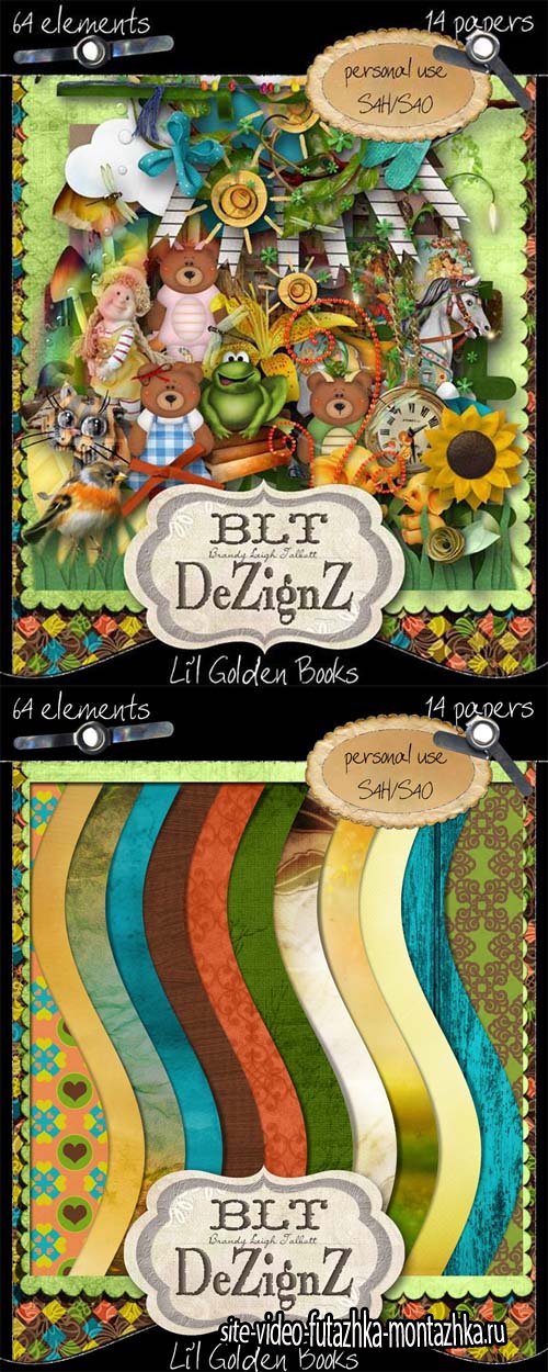 Scrap - Lil Golden Books PNG and JPG Files