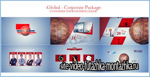 After Effect Project - Global Network-Corporate Video Package