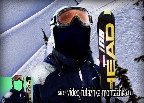 Шаблон psd adobe photoshop - Профессиональный сноубордист