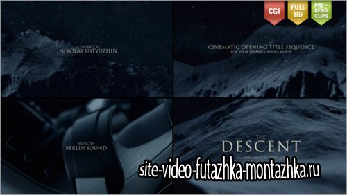 After Effect Project - The Descent (Cinematic Titles)