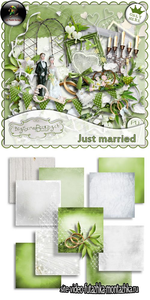 Scrap - Just Married PNG and JPG