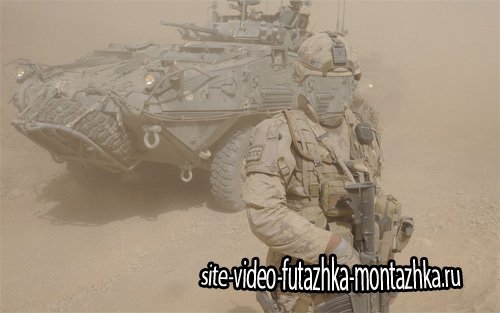 Шаблон psd мужской - Армия в песчаной бури
