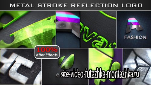 After Effect Project -Stroke Metal Reflection Logo