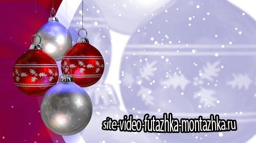 Видео заставка - Новогодние шары
