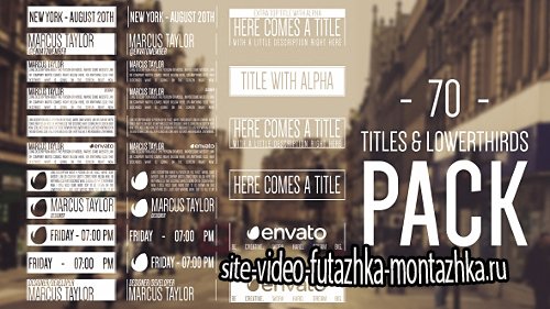 70 Hipster Titles & Lowerthirds - Project for After Effects (Videohive)