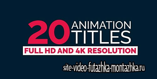 20 Title Animation - Project for After Effects (Videohive)
