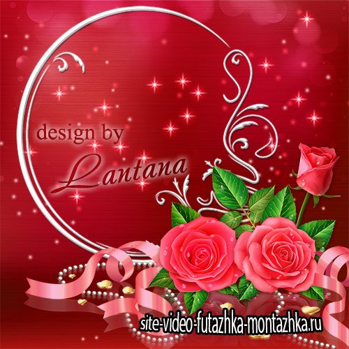 Psd исходник - Прекрасные розы – признанье в любви