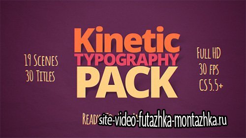 Kinetic Typography Pack - Project for After Effects (Videohive)