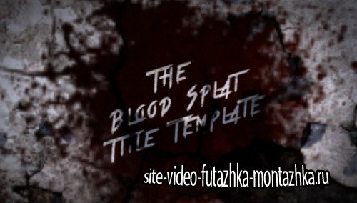 Blood Splat Title - Project for After Effects