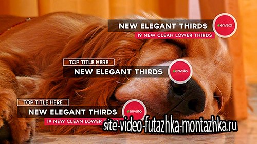 New Elegant Thirds - Project for After Effects (Videohive)
