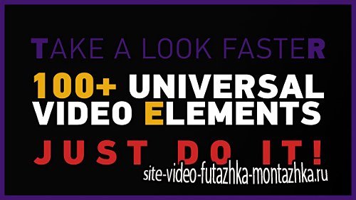 100+ Universal Video Elements Pack - Project for After Effects (Videohive)