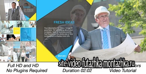 Clean Corporate Multi Video Slideshow - Project for After Effects (Videohive)