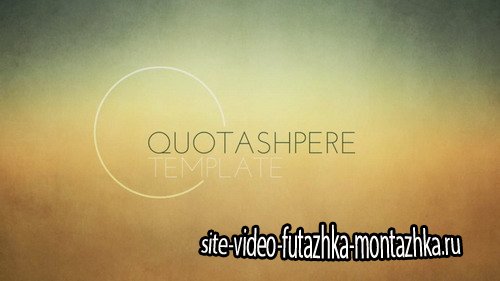 Quotasphere - Project for After Effects