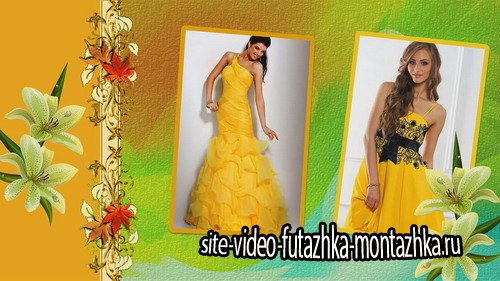 YELLOW DRESS - Project for Proshow Producer