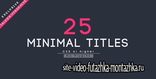 25 Minimal Titles - Project for After Effects (Videohive)