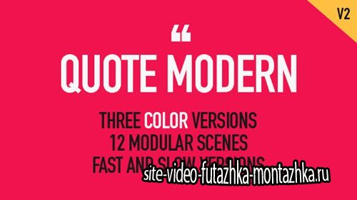 Quote Modern - Project for After Effects (Videohive)