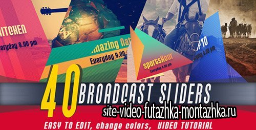 Broadcast Slider - Project for After Effects (Videohive)
