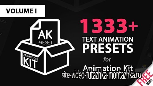 Text Preset Volume I for Animation Kit - After Effects Add Ons (Videohive)