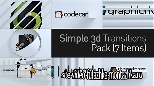 3D Simple Transitions Pack - Project for After Effects (Videohive)