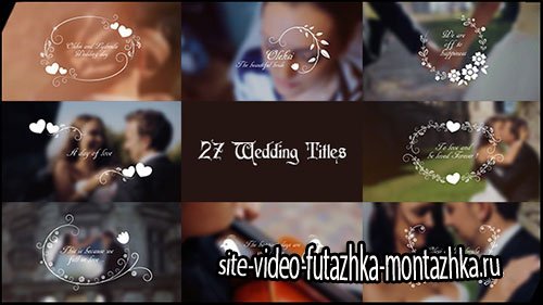 Wedding Titles 17267979 - Project for After Effects (Videohive)