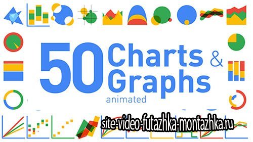 50 Animated Charts & Graphs - Project for After Effects (Videohive)