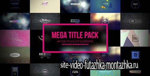 Mega Titles 4K Project - Project for After Effects (Videohive)