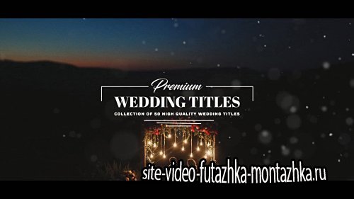 Premium Wedding Titles - After Effects Template