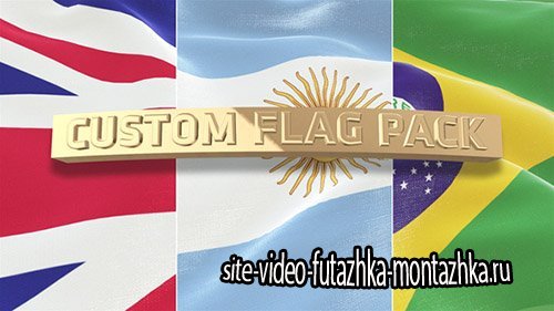 Custom Flag Pack - Project for After Effects (Videohive)
