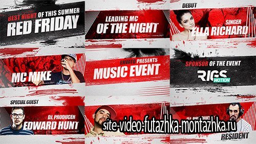 Music Event 3 // Grunge Promo - Project for After Effects (Videohive)