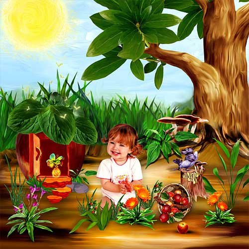 Детский сказочный скрап-набор - Лесные истории