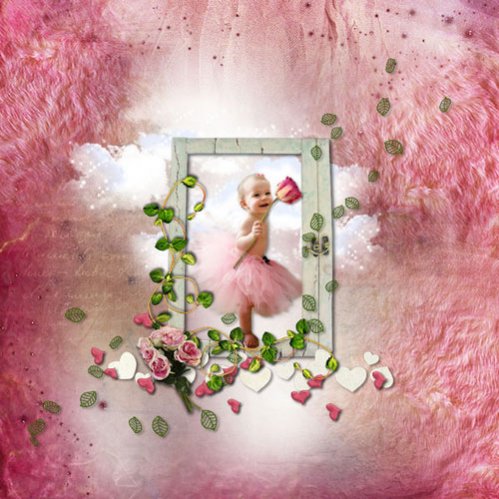 Цветочный скрап-набор - Розовый май