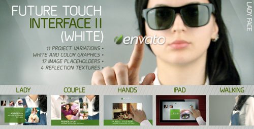 Future Touch Interface II (White) - Project for After Effects (VideoHive)
