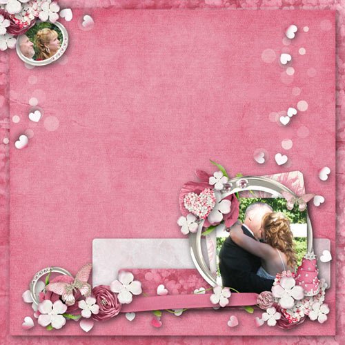 Свадебный скрап-набор - Розовая романтика