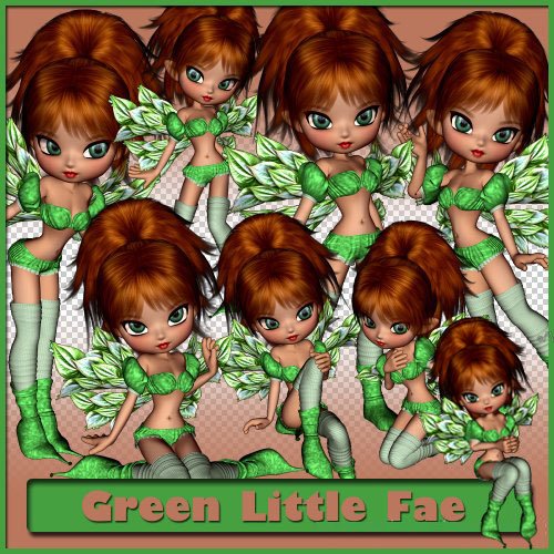 Сказочный набор для скрапбукинга - Маленькая зелёная фея