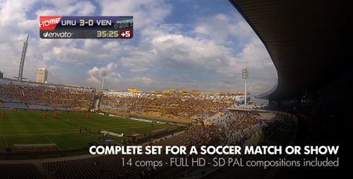 Live Soccer Broadcast - Project for After Effects (Videohive)
