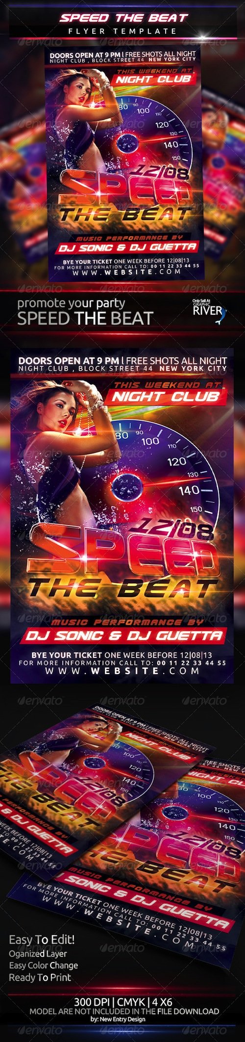 GraphicRiver - Speed The Beat Flyer Template