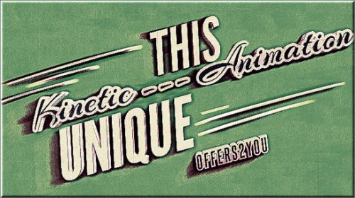 After Effects Project -  Kinetic Typography, Vintage Retro Style