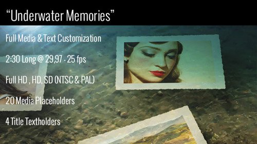 Underwater Memories Slideshow - Project for After Effects (Videohive)