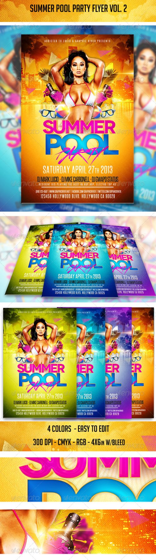 Graphicriver - Summer Pool Party Flyer Vol. 2 4166537