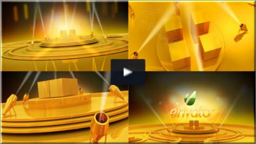 After Effects Project Videohive - Gold stage